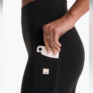 NWT Vuori granite pocket legging heather black size XS